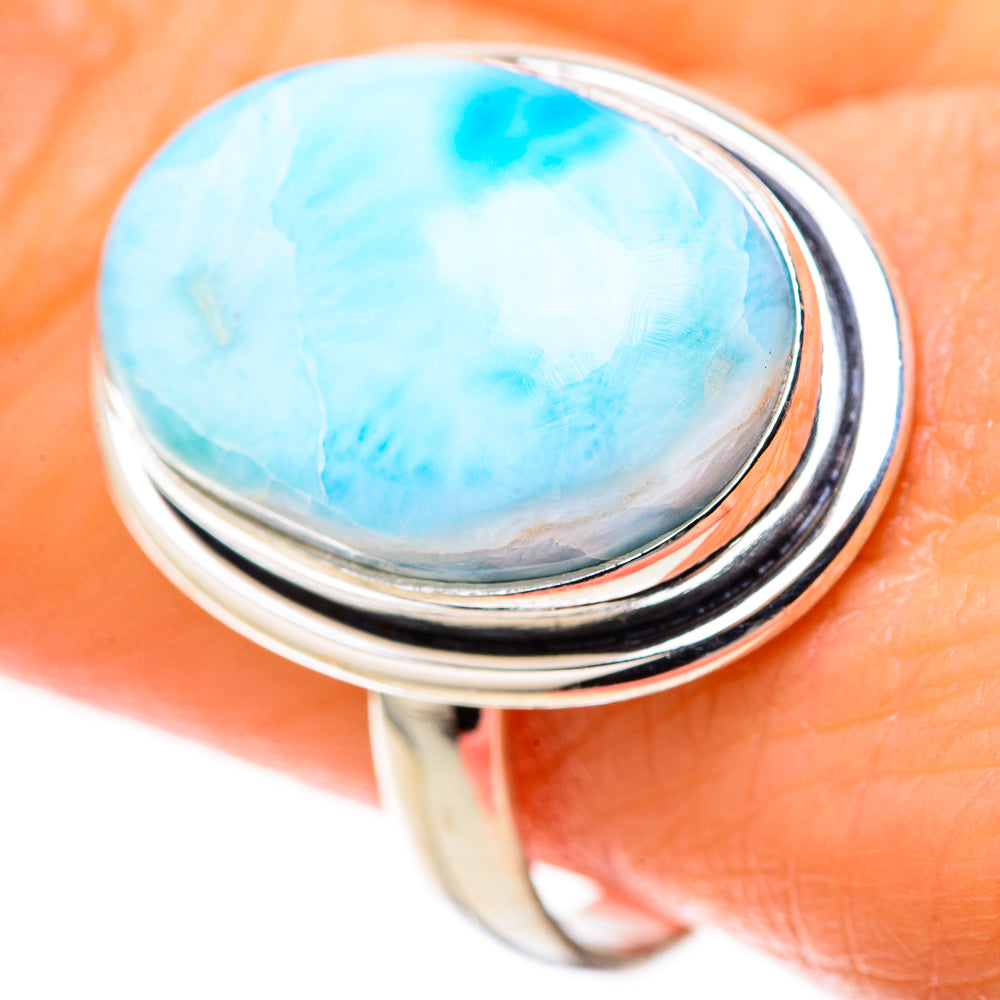Larimar Rings handcrafted by Ana Silver Co - RING128337