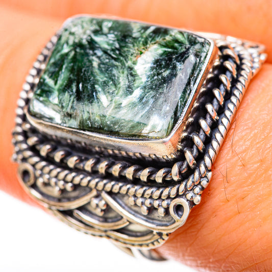 Seraphinite Rings handcrafted by Ana Silver Co - RING128340