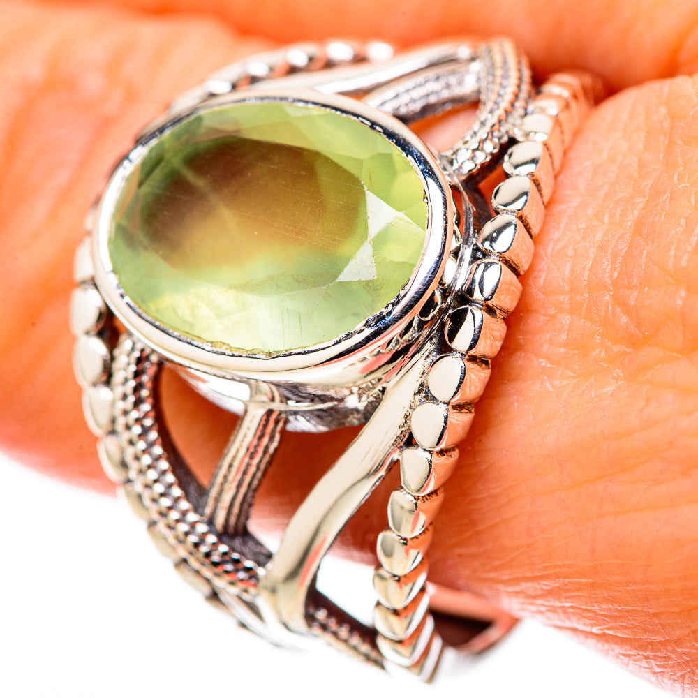 Prehnite Rings handcrafted by Ana Silver Co - RING128344