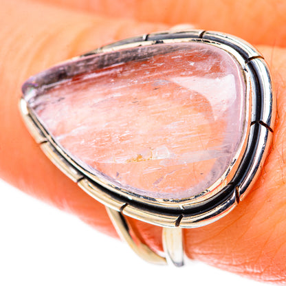 Rainbow Moonstone Rings handcrafted by Ana Silver Co - RING128345