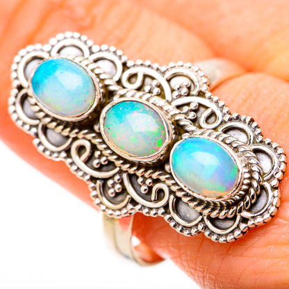 Ethiopian Opal Rings handcrafted by Ana Silver Co - RING128355