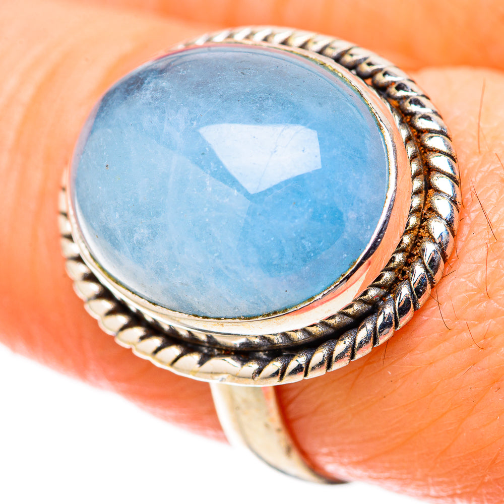 Aquamarine Rings handcrafted by Ana Silver Co - RING128358