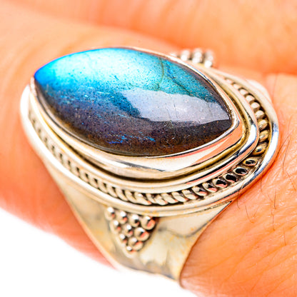 Labradorite Rings handcrafted by Ana Silver Co - RING128361
