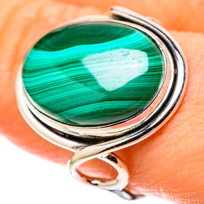 Malachite Rings handcrafted by Ana Silver Co - RING128365