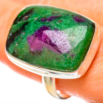Ruby Zoisite Rings handcrafted by Ana Silver Co - RING128368
