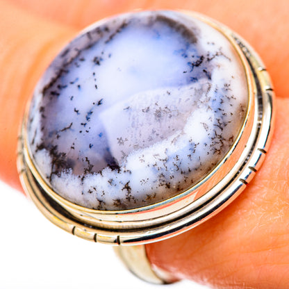 Dendritic Opal Rings handcrafted by Ana Silver Co - RING128375