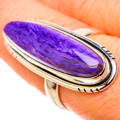 Charoite Rings handcrafted by Ana Silver Co - RING128378
