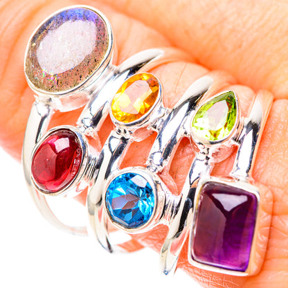 Labradorite Rings handcrafted by Ana Silver Co - RING128381