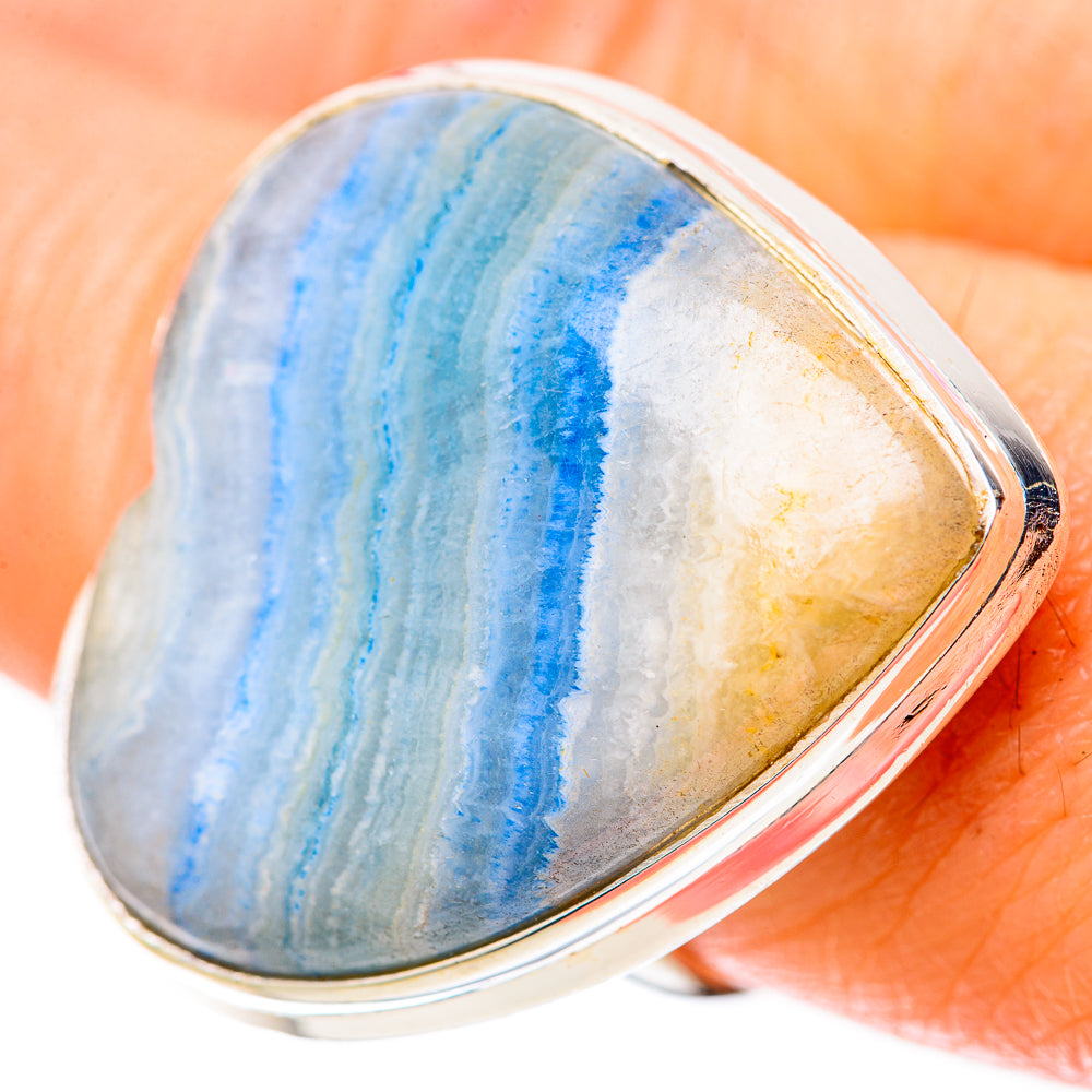 Blue Scheelite Rings handcrafted by Ana Silver Co - RING128384