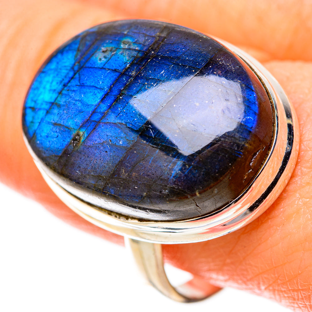 Labradorite Rings handcrafted by Ana Silver Co - RING128385