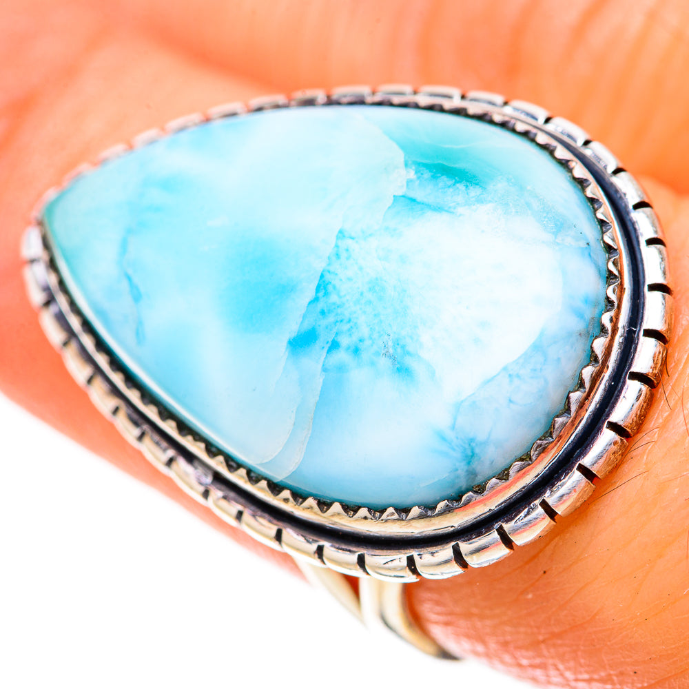 Larimar Rings handcrafted by Ana Silver Co - RING128386