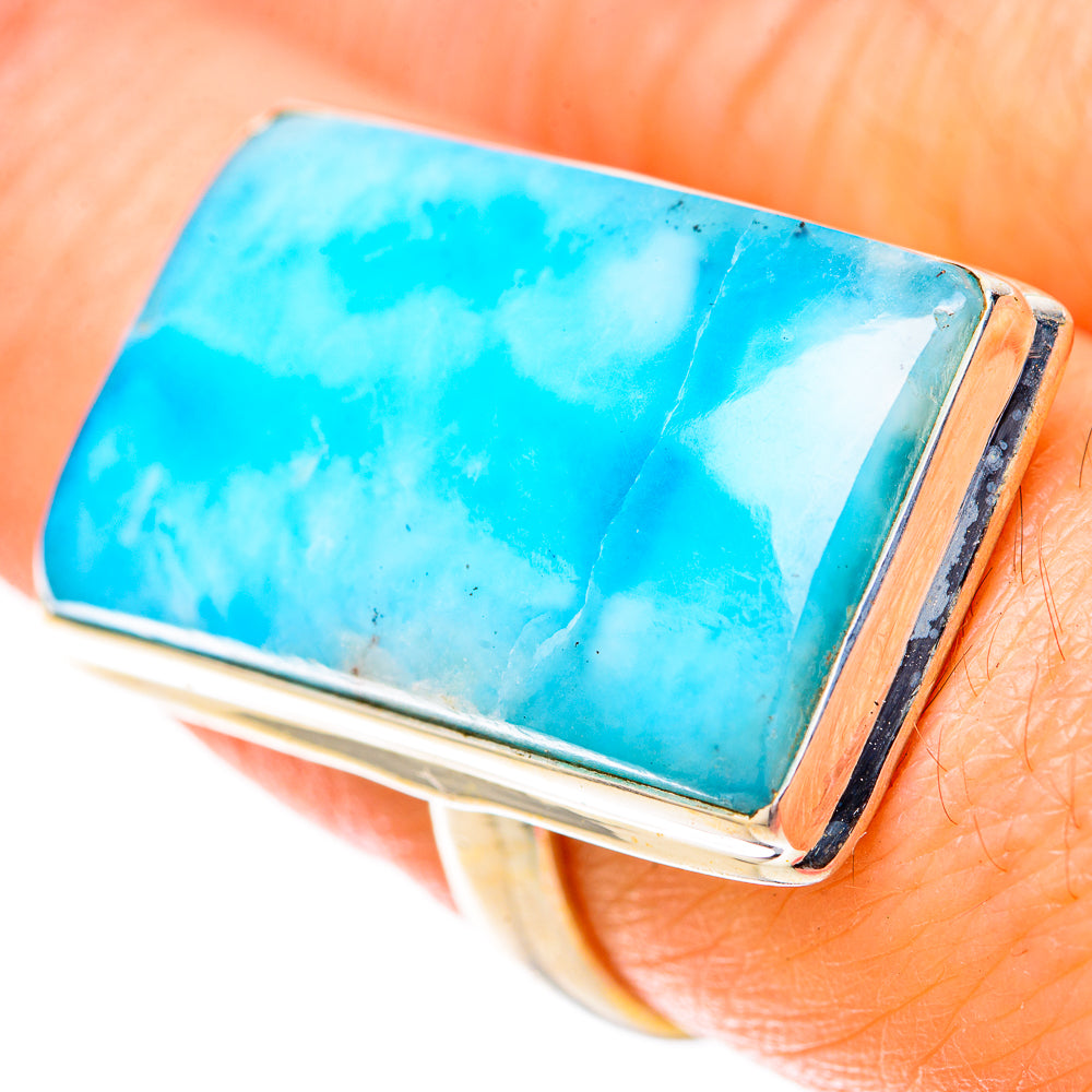 Larimar Rings handcrafted by Ana Silver Co - RING128390