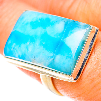 Larimar Rings handcrafted by Ana Silver Co - RING128390