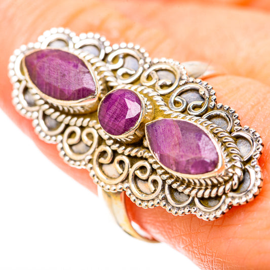 Red Sillimanite Rings handcrafted by Ana Silver Co - RING128396