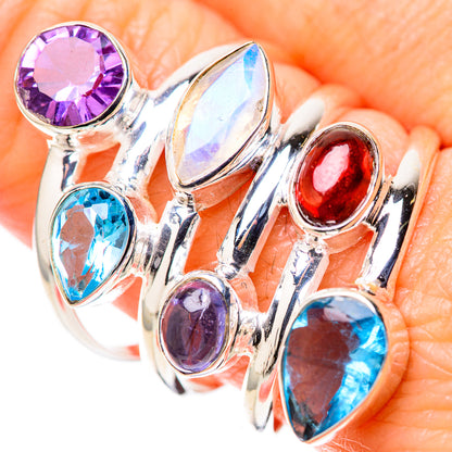 Blue Topaz Rings handcrafted by Ana Silver Co - RING128400