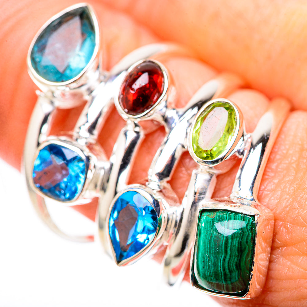 Malachite Rings handcrafted by Ana Silver Co - RING128402