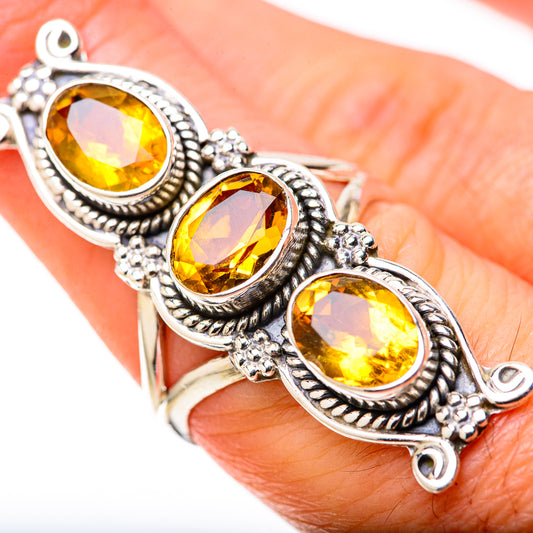 Citrine Rings handcrafted by Ana Silver Co - RING128412