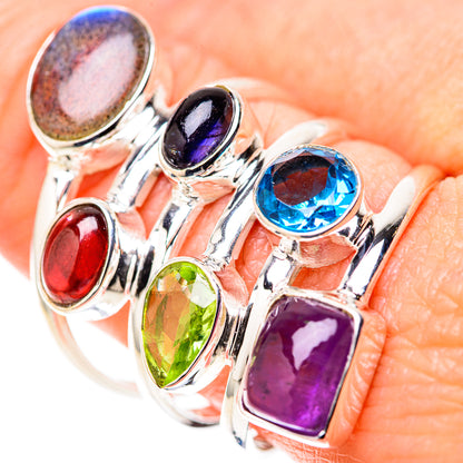 Labradorite Rings handcrafted by Ana Silver Co - RING128414
