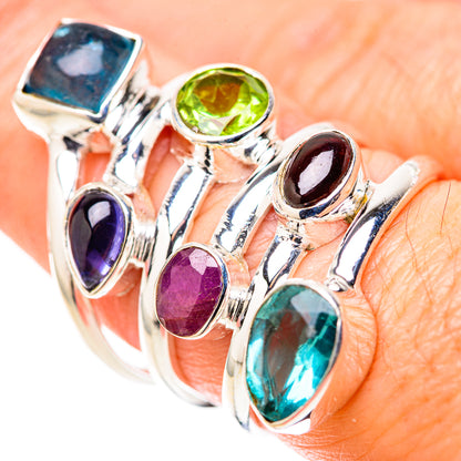 Blue Topaz Rings handcrafted by Ana Silver Co - RING128417