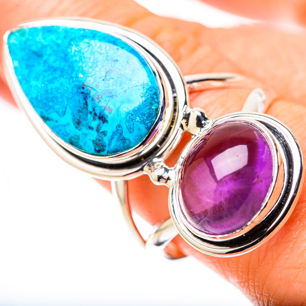 Chrysocolla Rings handcrafted by Ana Silver Co - RING128418