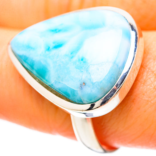 Larimar Rings handcrafted by Ana Silver Co - RING128449