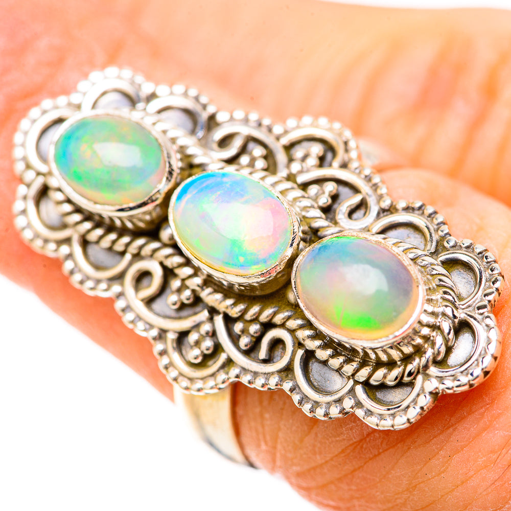 Ethiopian Opal Rings handcrafted by Ana Silver Co - RING128472
