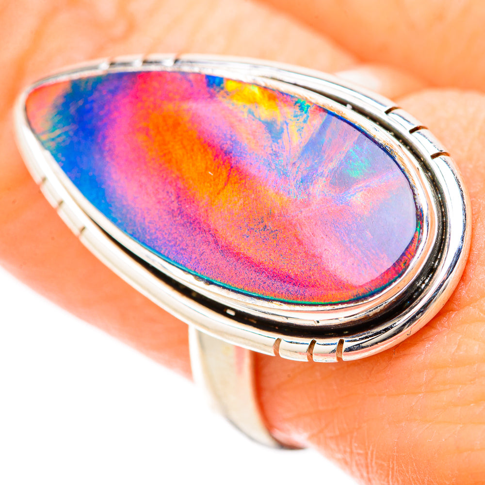 Aura Opal Rings handcrafted by Ana Silver Co - RING128473