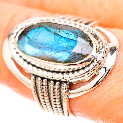 Labradorite Rings handcrafted by Ana Silver Co - RING128480