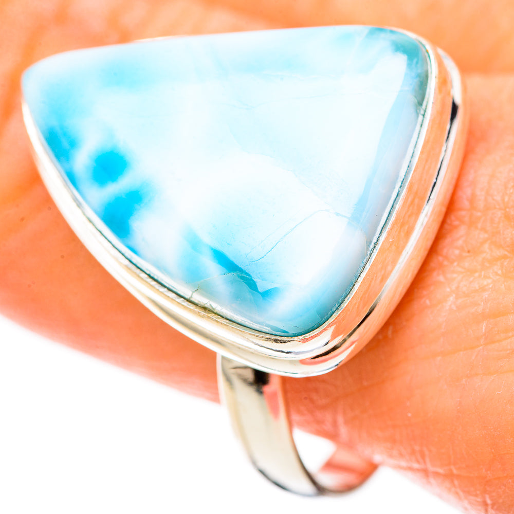 Larimar Rings handcrafted by Ana Silver Co - RING128481