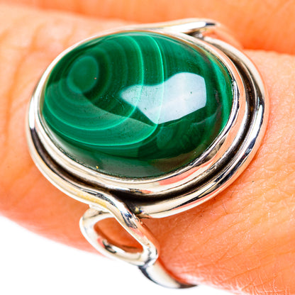 Malachite Rings handcrafted by Ana Silver Co - RING128484