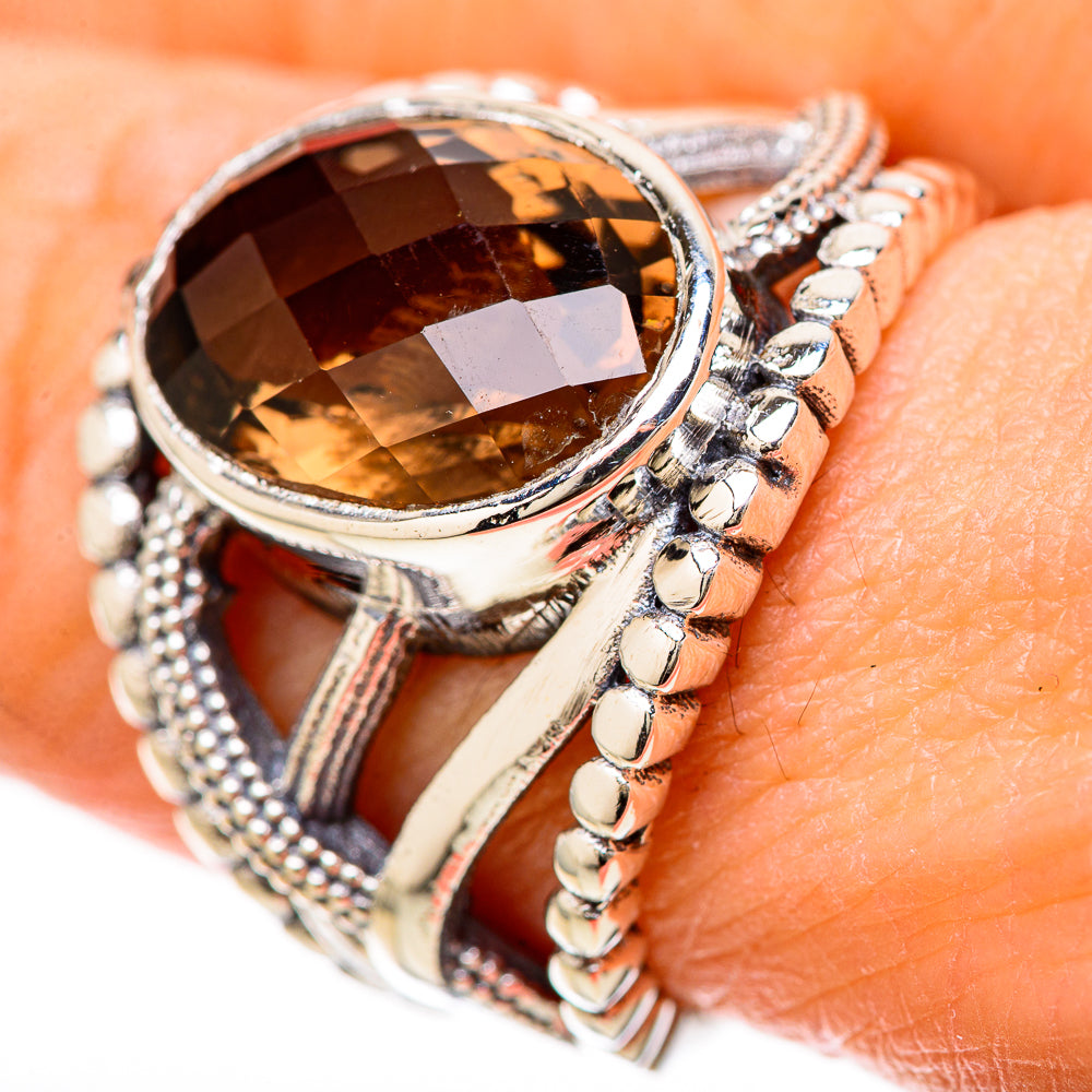Smoky Quartz Rings handcrafted by Ana Silver Co - RING128487