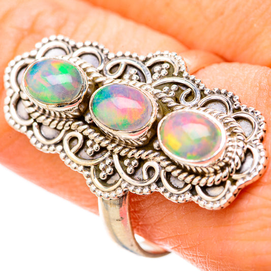 Ethiopian Opal Rings handcrafted by Ana Silver Co - RING128498