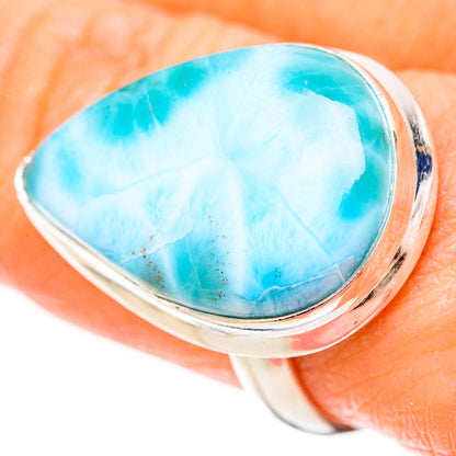 Larimar Rings handcrafted by Ana Silver Co - RING128502