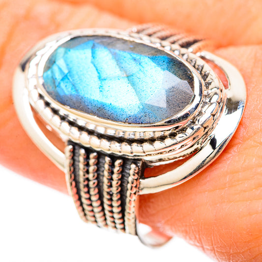 Labradorite Rings handcrafted by Ana Silver Co - RING128503