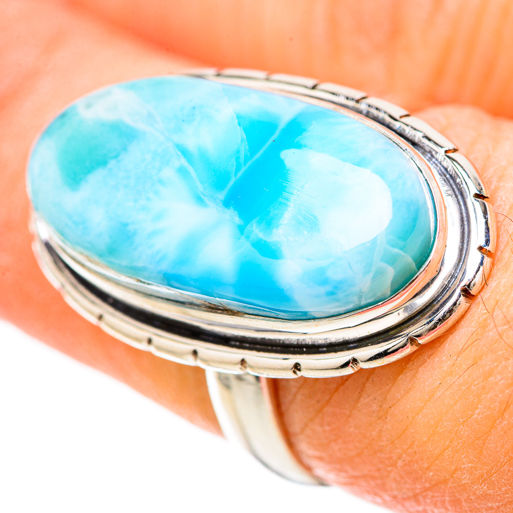 Larimar Rings handcrafted by Ana Silver Co - RING128505