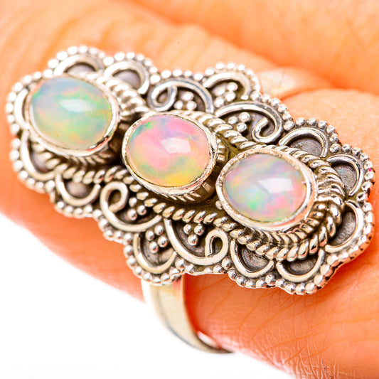 Ethiopian Opal Rings handcrafted by Ana Silver Co - RING128524