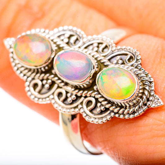 Ethiopian Opal Rings handcrafted by Ana Silver Co - RING128525
