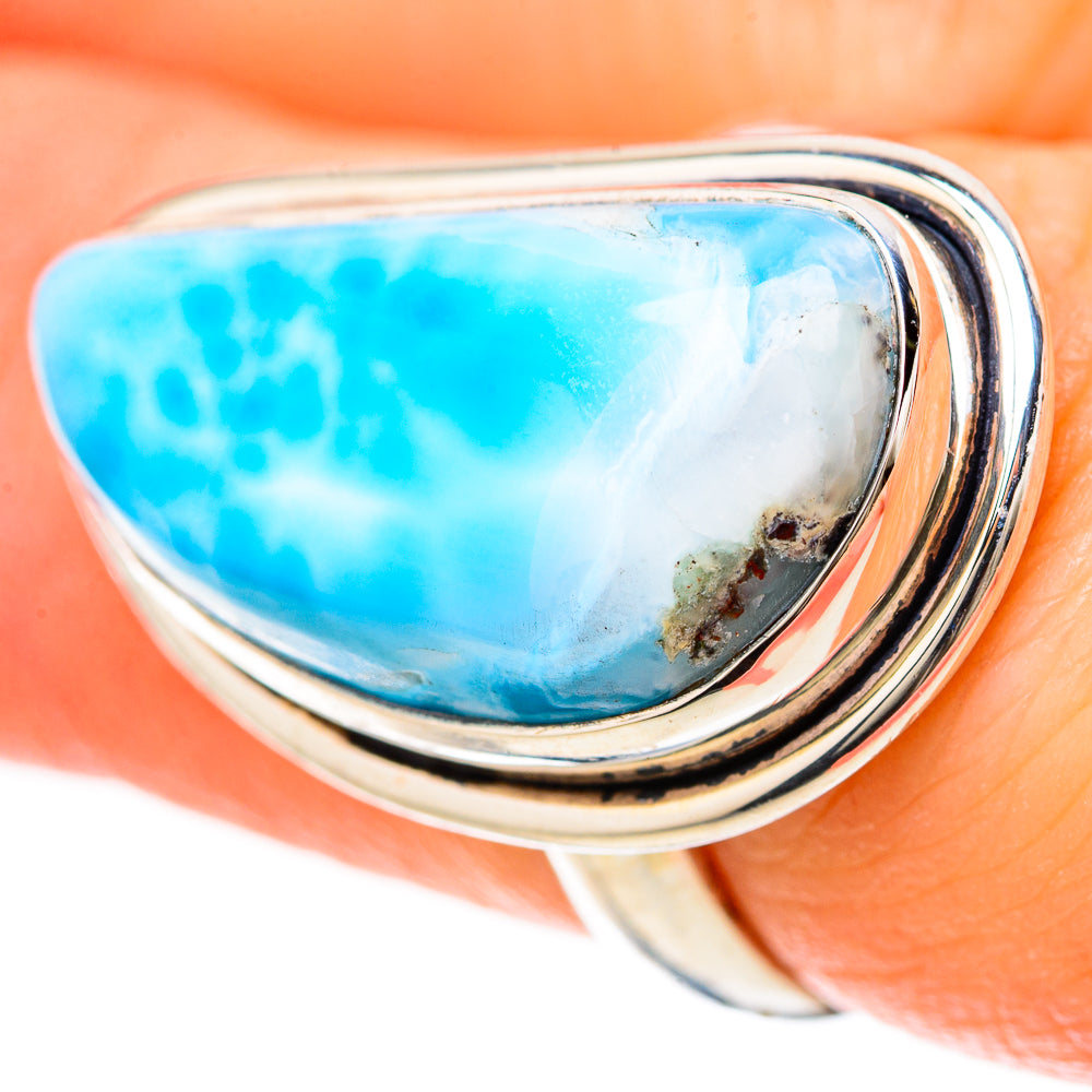 Larimar Rings handcrafted by Ana Silver Co - RING128530