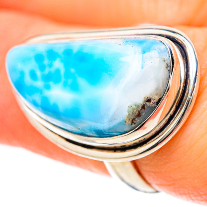 Larimar Rings handcrafted by Ana Silver Co - RING128530