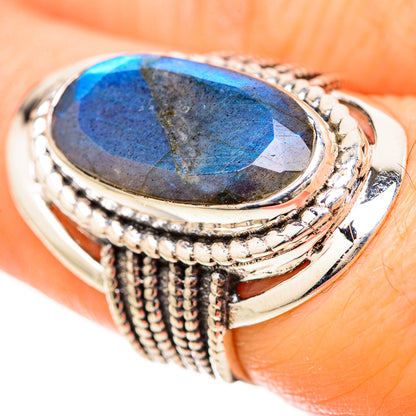 Labradorite Rings handcrafted by Ana Silver Co - RING128535