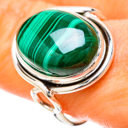 Malachite Rings handcrafted by Ana Silver Co - RING128536