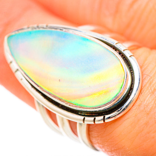 Ethiopian Opal Rings handcrafted by Ana Silver Co - RING128548