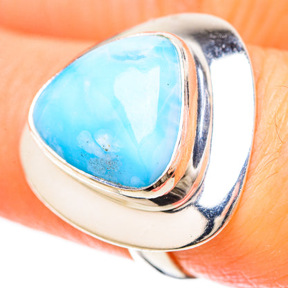 Larimar Rings handcrafted by Ana Silver Co - RING128551