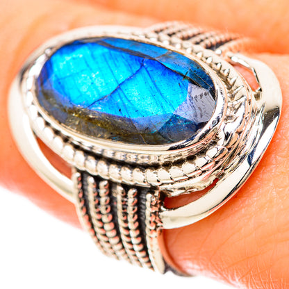 Labradorite Rings handcrafted by Ana Silver Co - RING128552