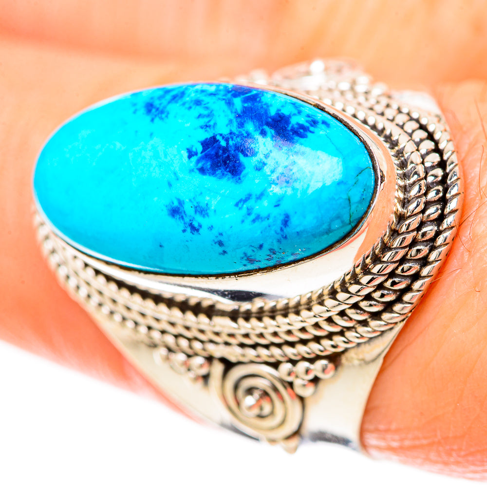 Chrysocolla Rings handcrafted by Ana Silver Co - RING128555