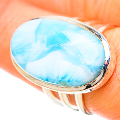 Larimar Rings handcrafted by Ana Silver Co - RING128556
