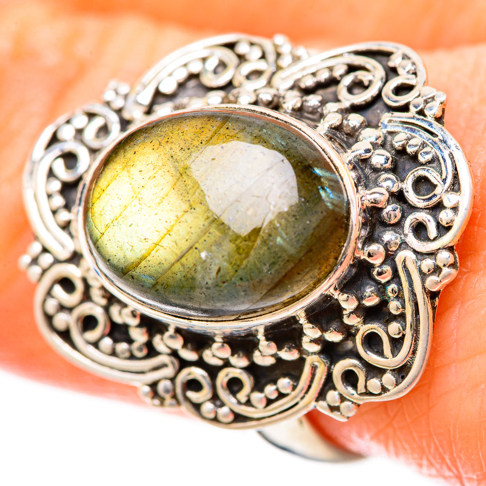 Labradorite Rings handcrafted by Ana Silver Co - RING128560