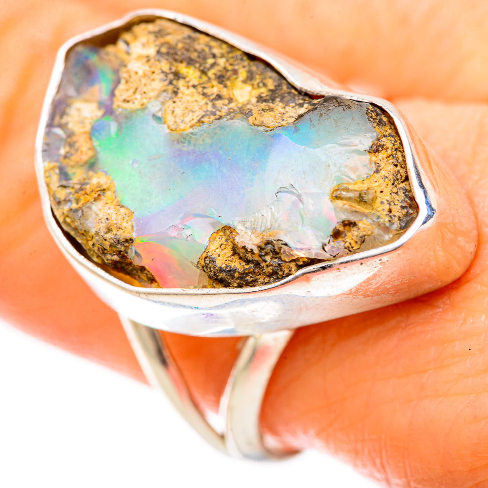 Ethiopian Opal Rings handcrafted by Ana Silver Co - RING128565