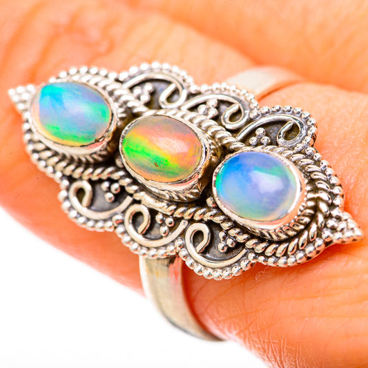Ethiopian Opal Rings handcrafted by Ana Silver Co - RING128568