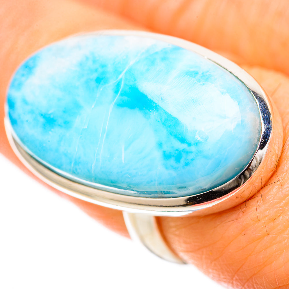 Larimar Rings handcrafted by Ana Silver Co - RING128571